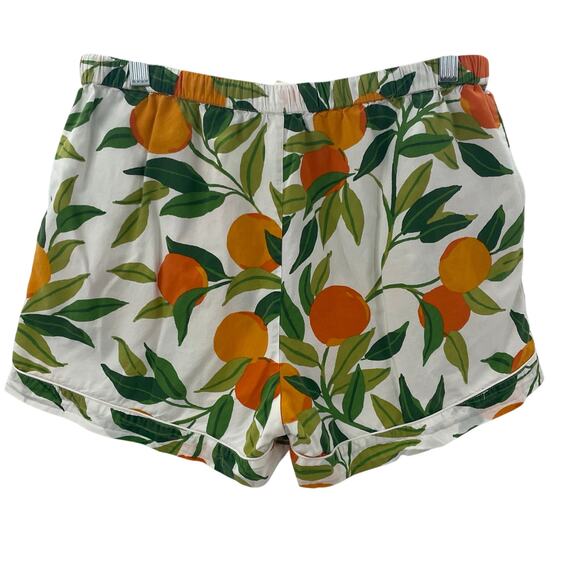 SOLD Anthropologie Printfresh M Clementine Pajama Set Short Sleeve Top Shorts - Picture 14 of 14
